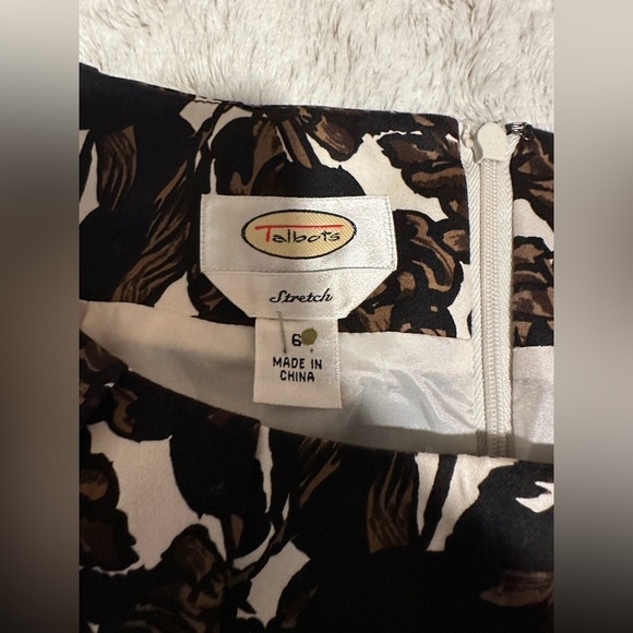 Vintage Talbots Floral Sheath Midi Dress - Picture 9 of 10